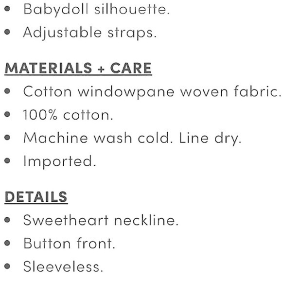 TORRID 100%‎ Cotton Babydoll Windowpane Button Front Tank NWT - Picture 6 of 7